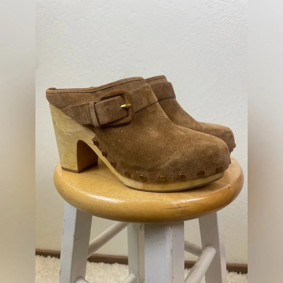 NWOB Veronica Beard Dacey Suede Clog Size 9 - Picture 4 of 10